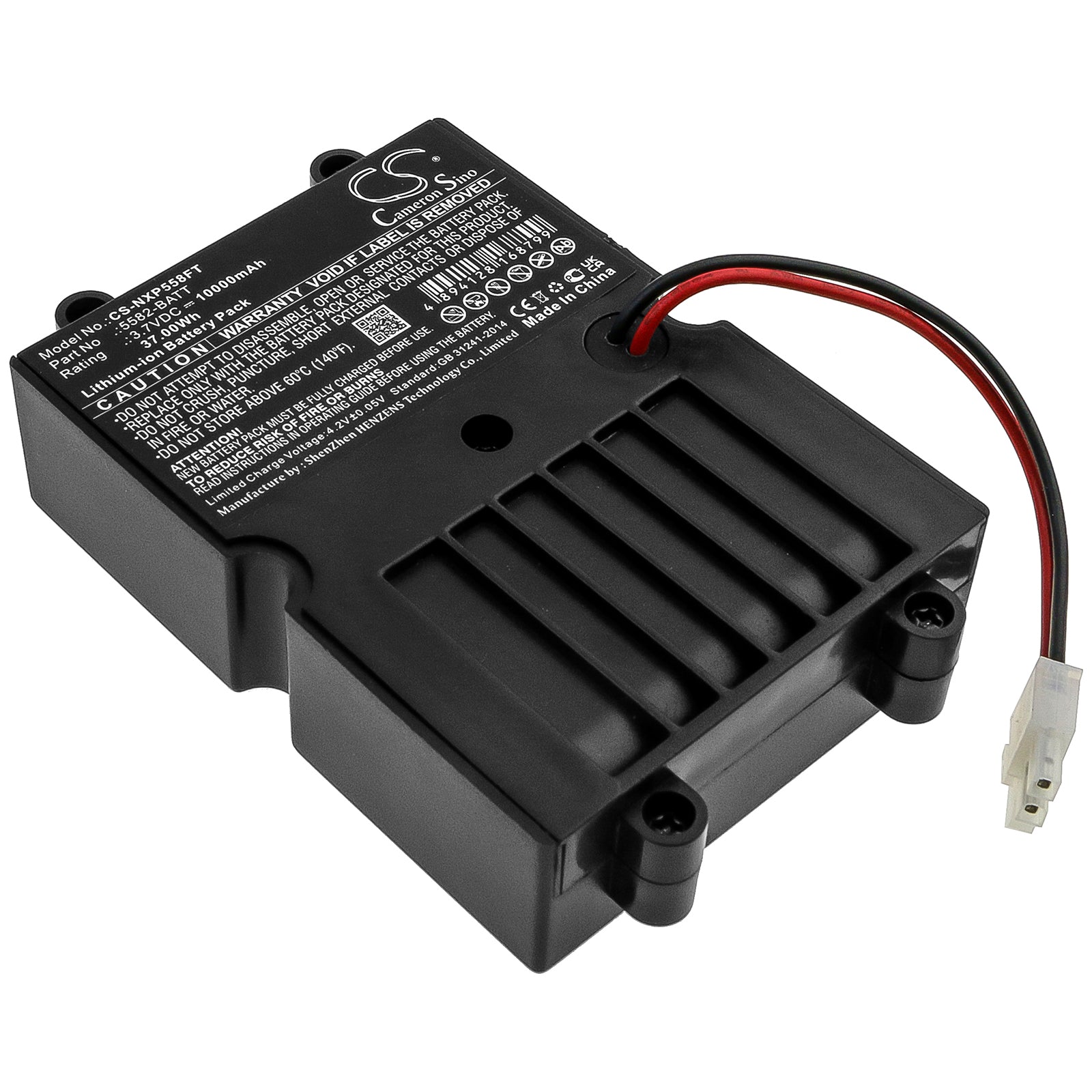 10000mAh Li-ion Replacement Battery for Nightstick XPP-5582RX & XPR-5582GX Flashlights - 3.7V, 37Wh