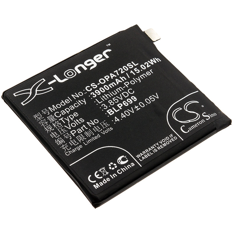 3900mAh OnePlus 7 Pro Replacement Battery - GM1910, GM1915, GM1913 Models - Premium Li-Polymer, 3.85V, BLP699