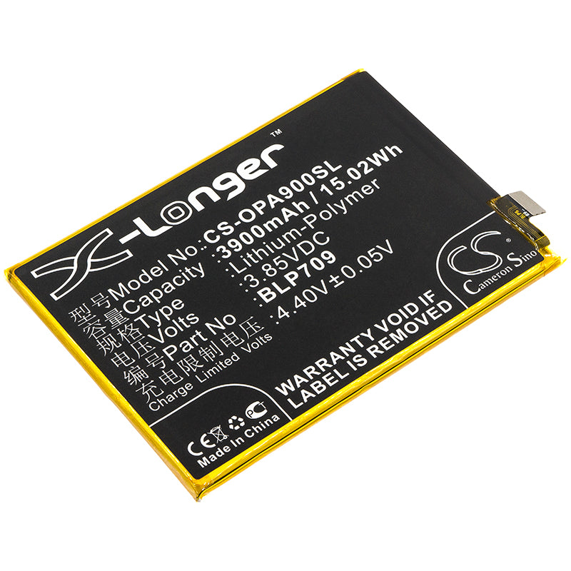 3900mAh Replacement Battery for OPPO A9, A9x (PCEM00, 1911) - BLP709 Li-Polymer - Mobile Phone Battery