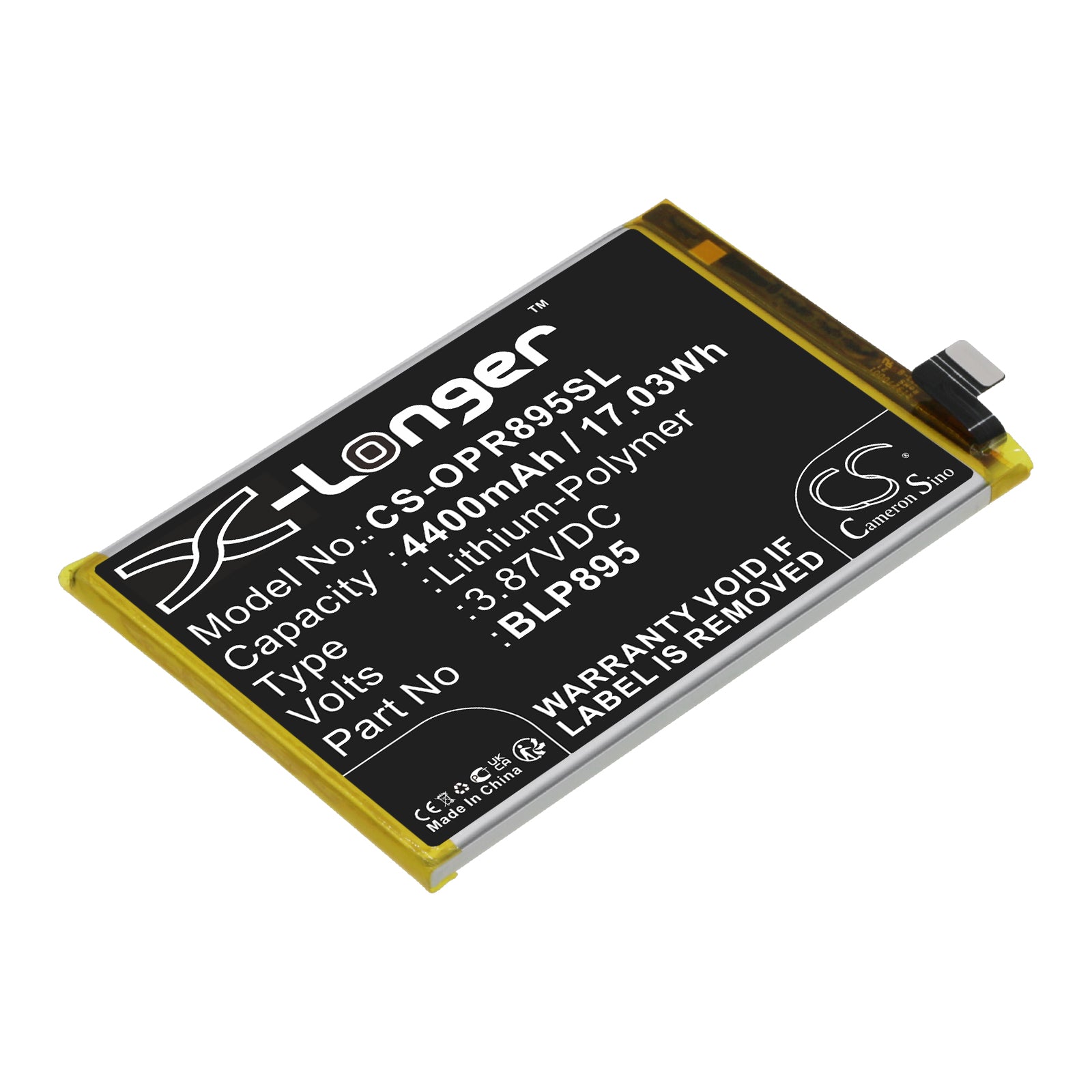 4400mAh Replacement Battery for OPPO Reno7 SE 5G (PFCM00) - Lithium-Polymer, Phone Repair Part