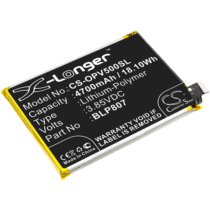 4700mAh Replacement Battery for OPPO Realme V5 (BLP807) - 3.85V Li-Polymer Battery - Phone Repair & Replacement