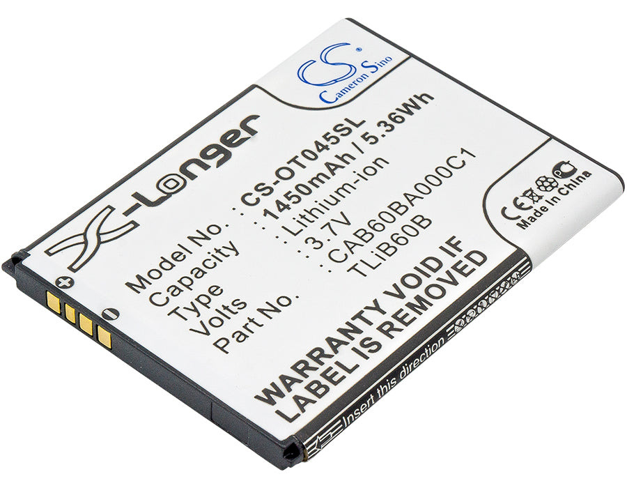 1450mAh Replacement Battery for Alcatel One Touch Shockwave ADR3045 - 3.7V Li-ion Cell Phone Battery - Mobile Phone Repair