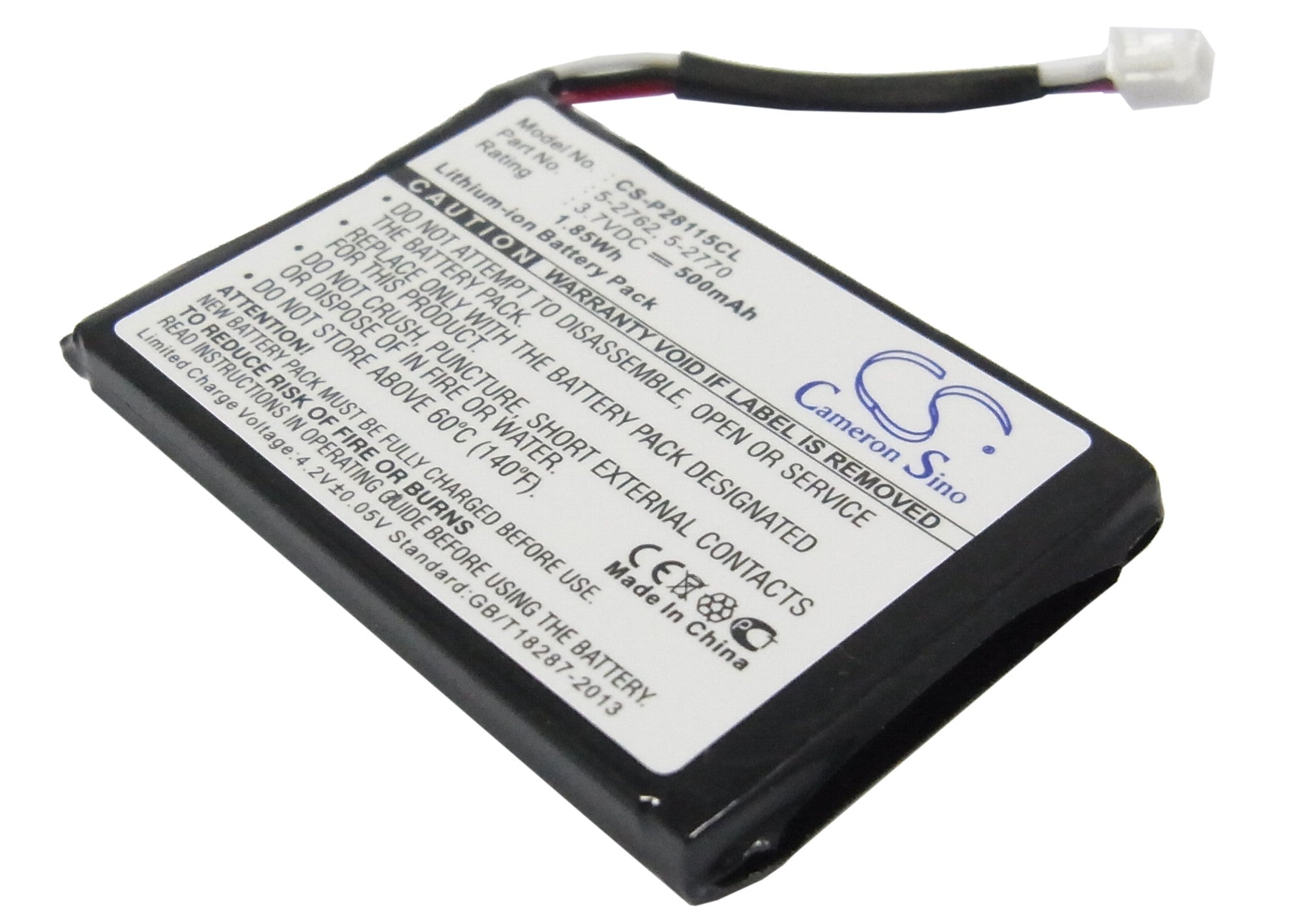 500mAh 3.7V Li-ion Battery for Alcatel Versatis Slim 300 Cordless Phone - Replacement Power Solution