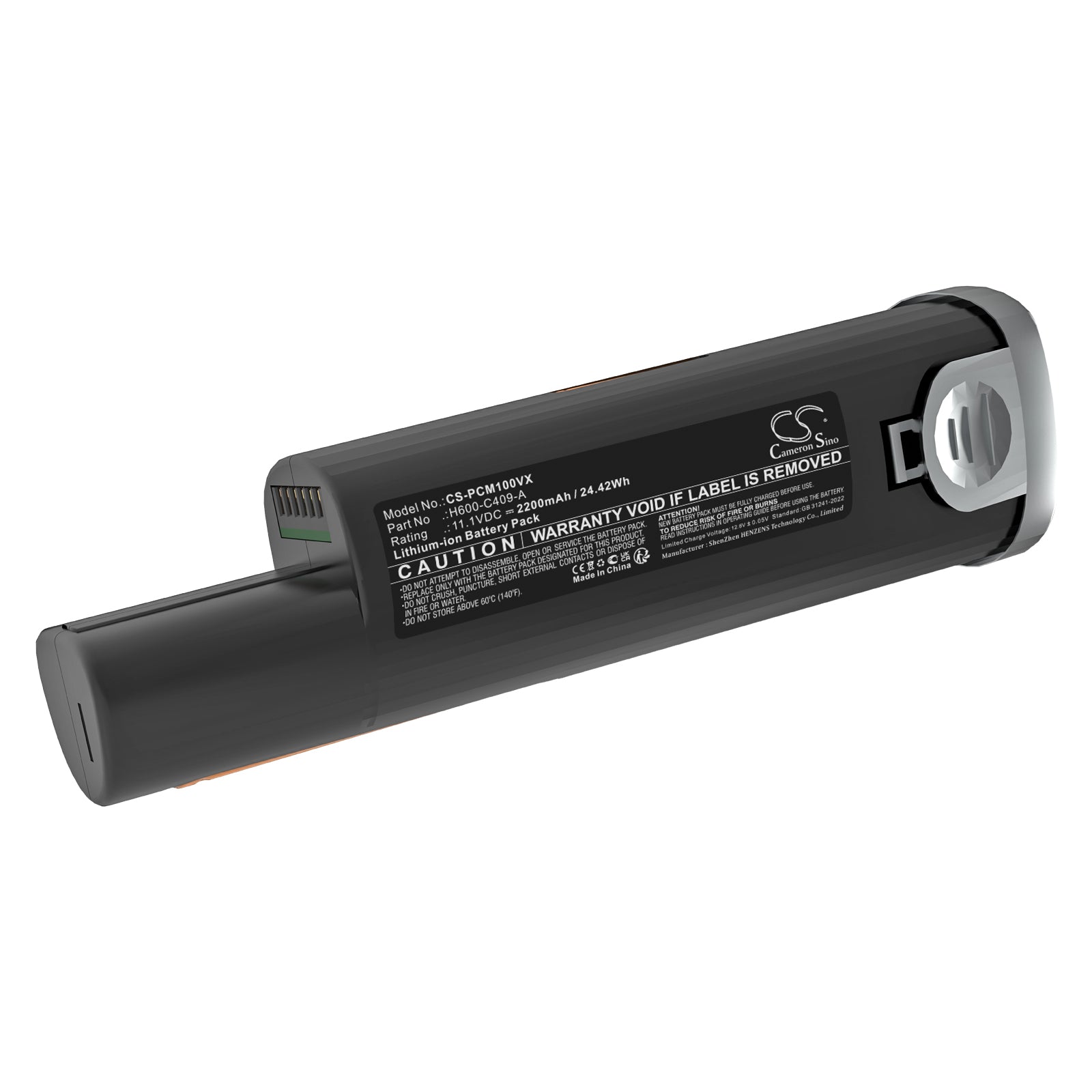 Proscenic S1 Handheld Vacuum Replacement Battery, 11.1V 2200mAh Lithium-ion, Compatible with H600 Models