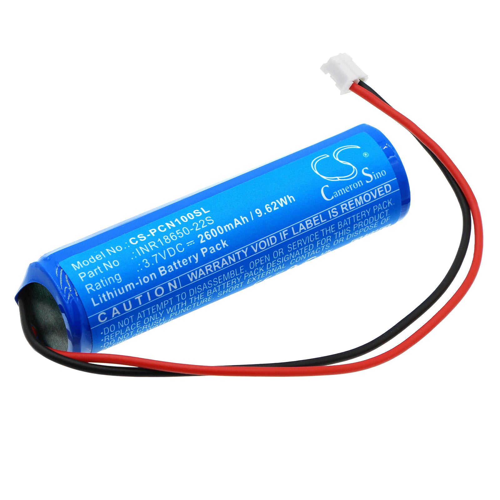 Phiten Personal Care Device Battery Replacement - 3.7V 2600mAh Li-ion (INR18650-22S) - CN100001 Model