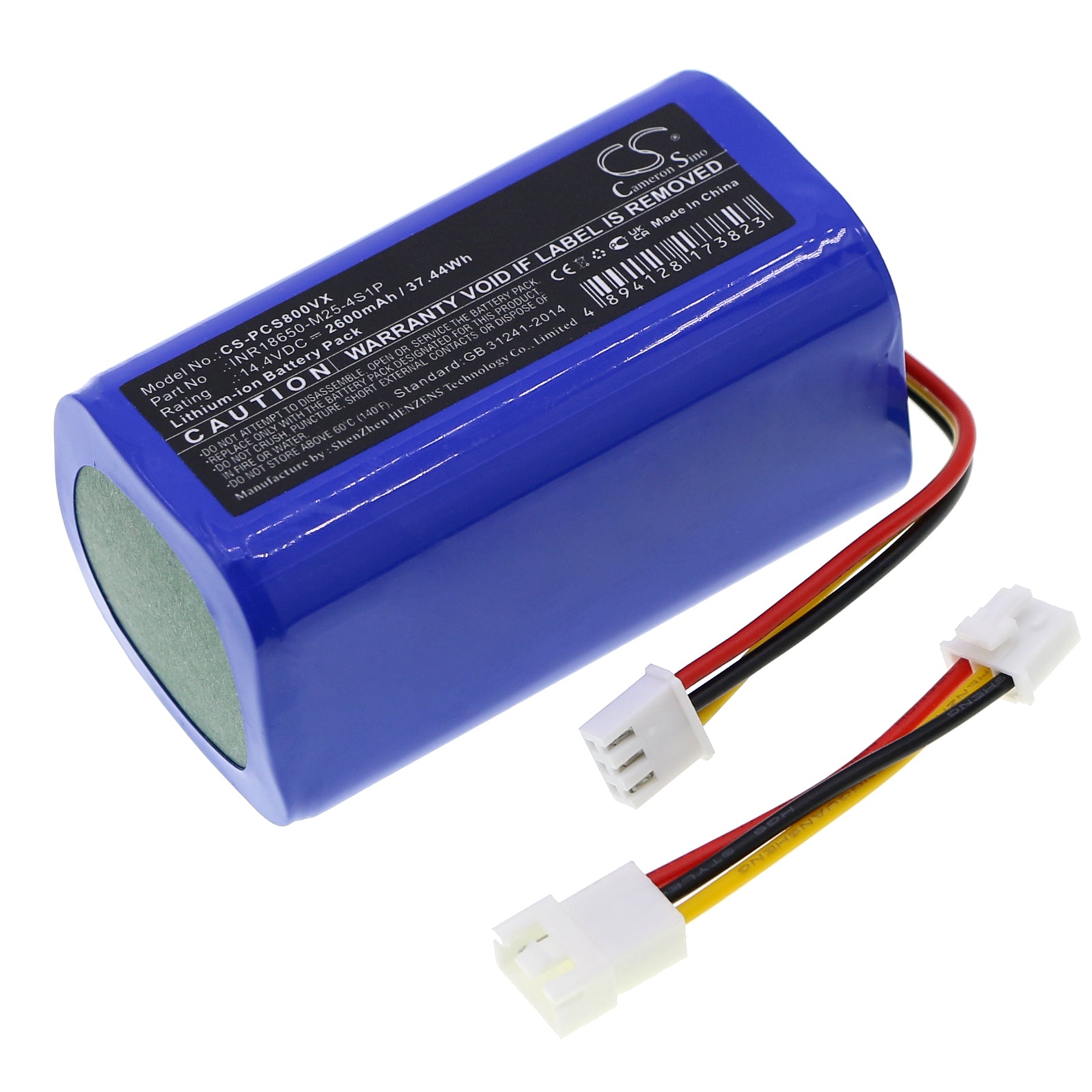 2600mAh 14.4V Replacement Battery for Proscenic 800T 820T 830T & PR Series Robot Vacuum Cleaners