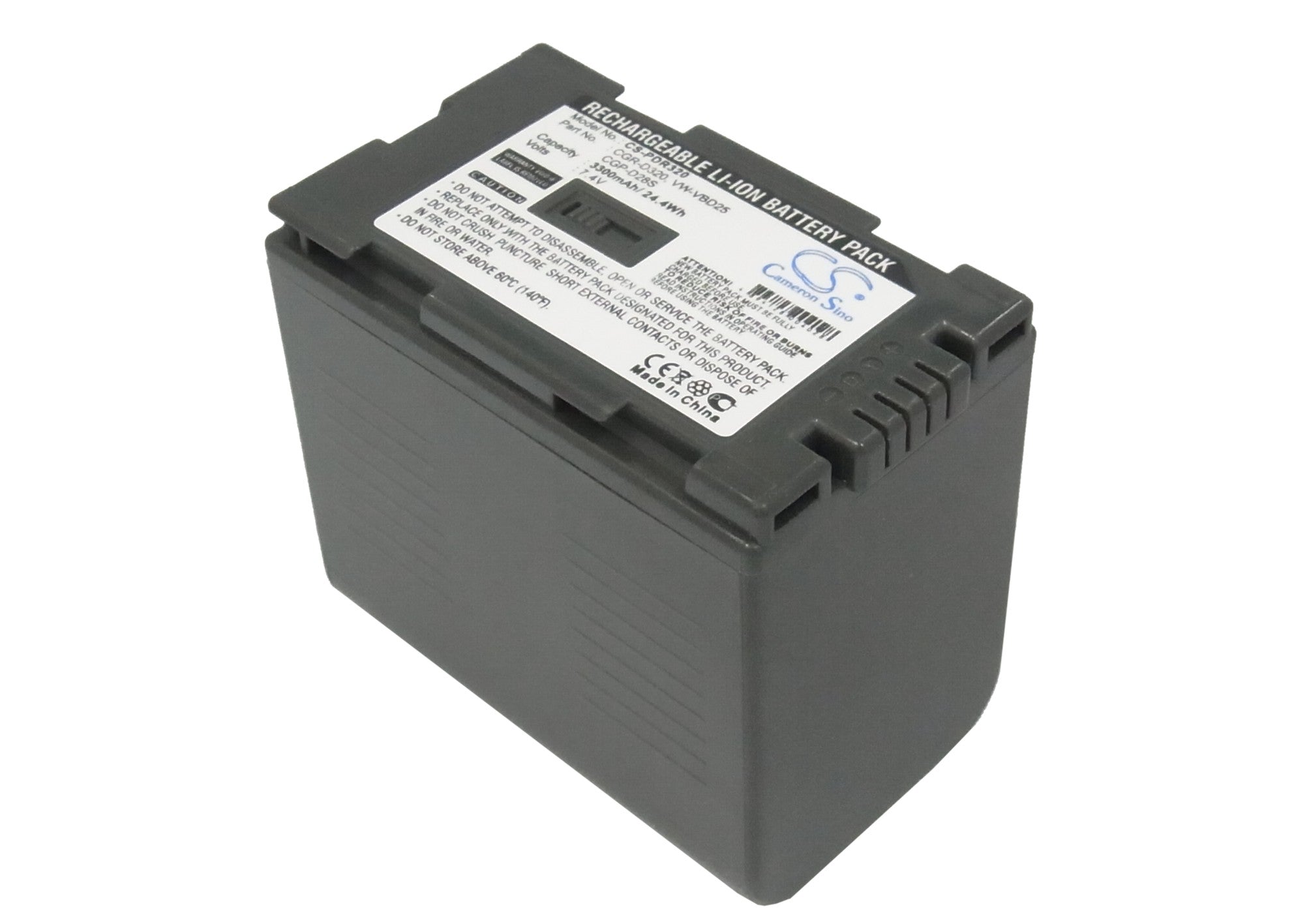 7.4V 3300mAh Li-ion Battery - HITACHI DZ-MV200A & Panasonic PV-DV400 Camcorder Replacement Power Solution