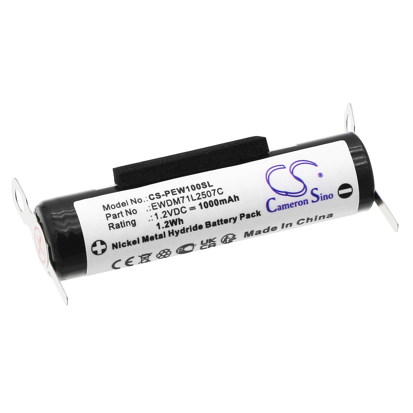 Panasonic EW-DC01 Toothbrush Battery: Ni-MH 1000mAh 1.2V Replacement for WEW0890-W406, EWDM71L2507C - Power Up Your Oral Care!