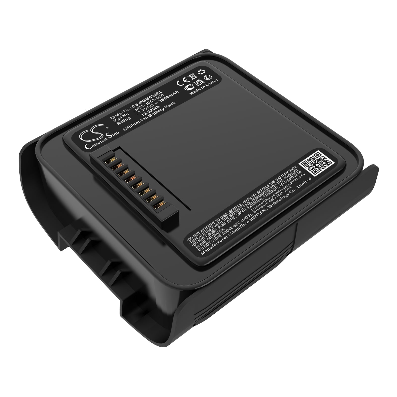 3600mAh Lithium-ion Replacement Battery for RAE MultiRAE PGM-6208/6228 Gas Detectors - M01-3053-000