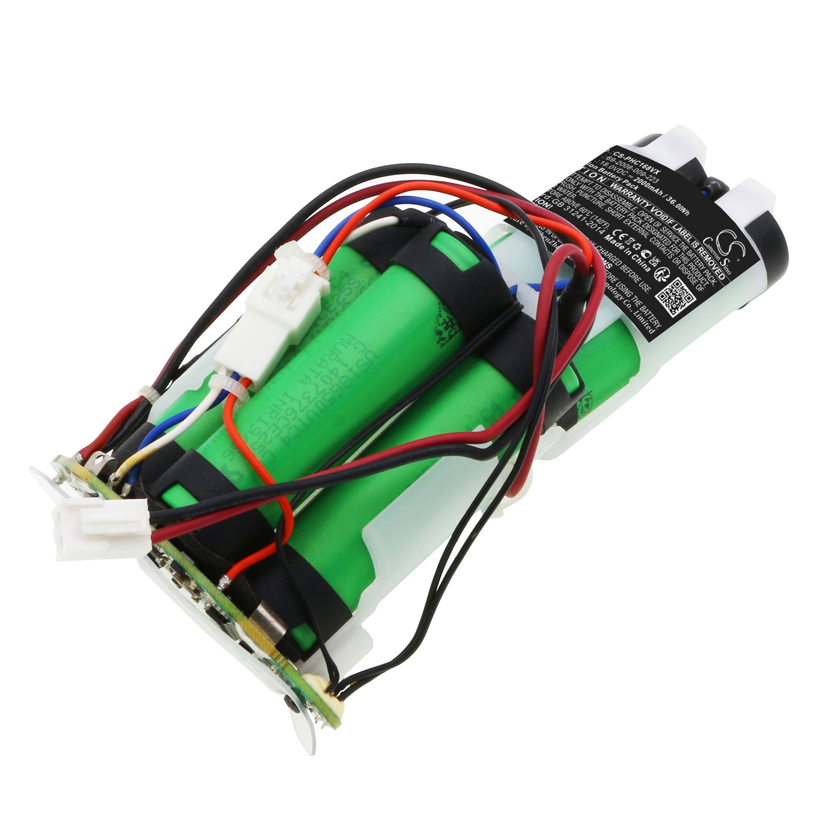 2000mAh Li-ion Battery for Philips Vacuum FC6169/01, FC6168, FC6405/01 & More - 18V 36Wh Replacement