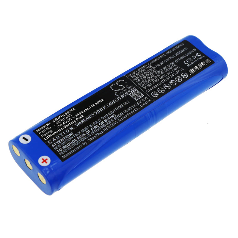 14.4V 3400mAh Li-ion Replacement Battery for Bissell 2142, Philips FC8816 & Eureka 4238AZ Vacuum Cleaners