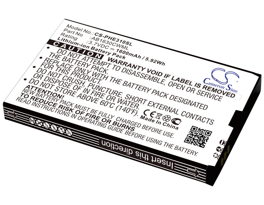 3950mAh Replacement Battery for Philips Xenium E330 Smartphone - 3.8V Li-ion AB4050AWML Compatible - Extended Life Power