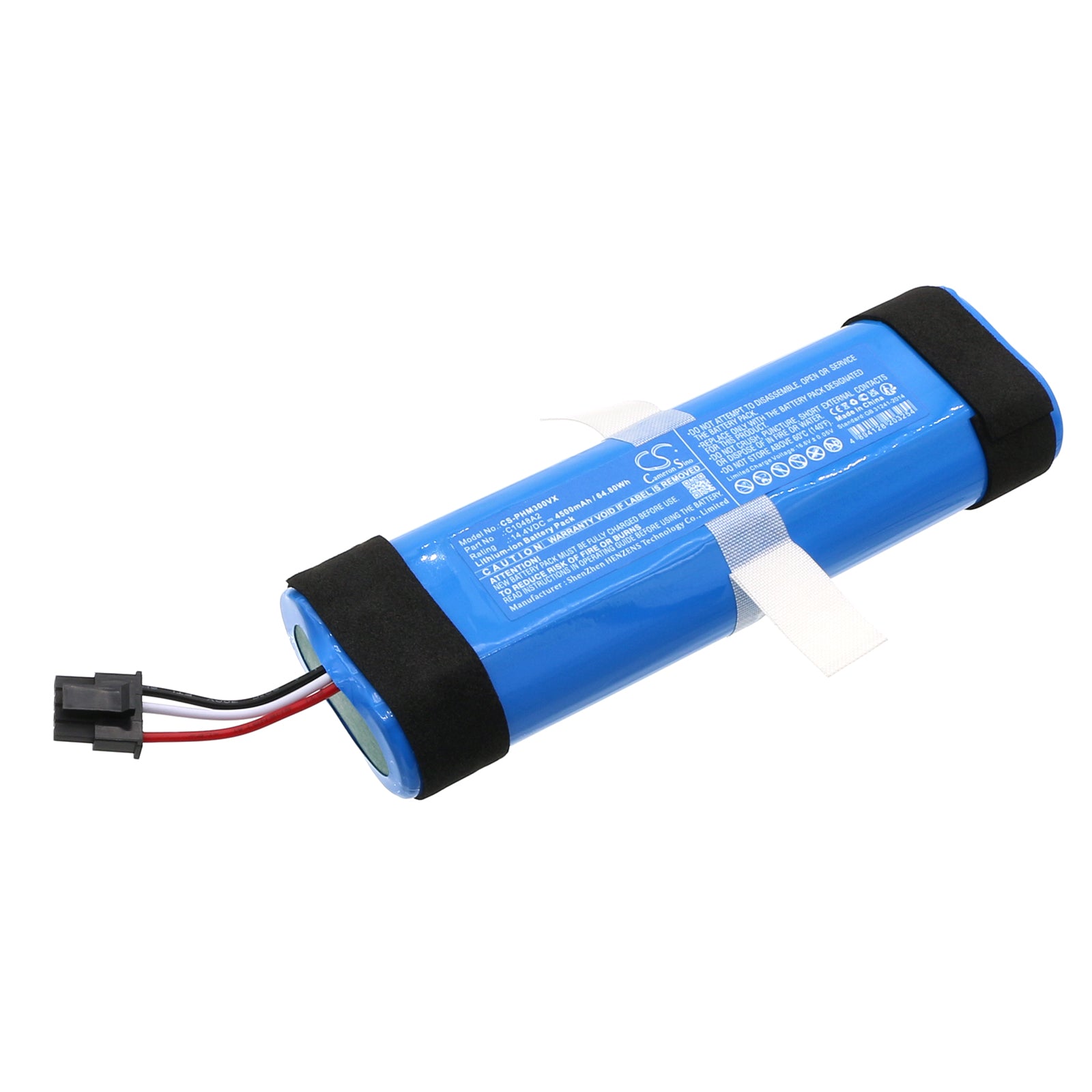 4500mAh Replacement Battery for Philips HomeRun 3000 Vacuum - 14.4V, 64.8Wh (XU3110/02, XU3110/01)