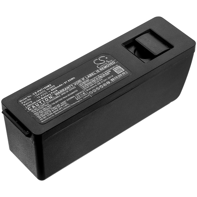 6800mAh Replacement Battery for Philips Trilogy 100 & Respironics Ventilators, High-Capacity 14.4V Li-ion, Extended Runtime