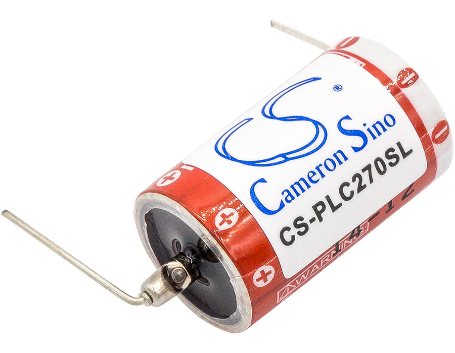 Maxell ER3V PLC Battery: 3.6V Lithium, 1100mAh, Replacement for ER3PLC, Programmable Logic Controller Power, 30.34x21x13.78mm