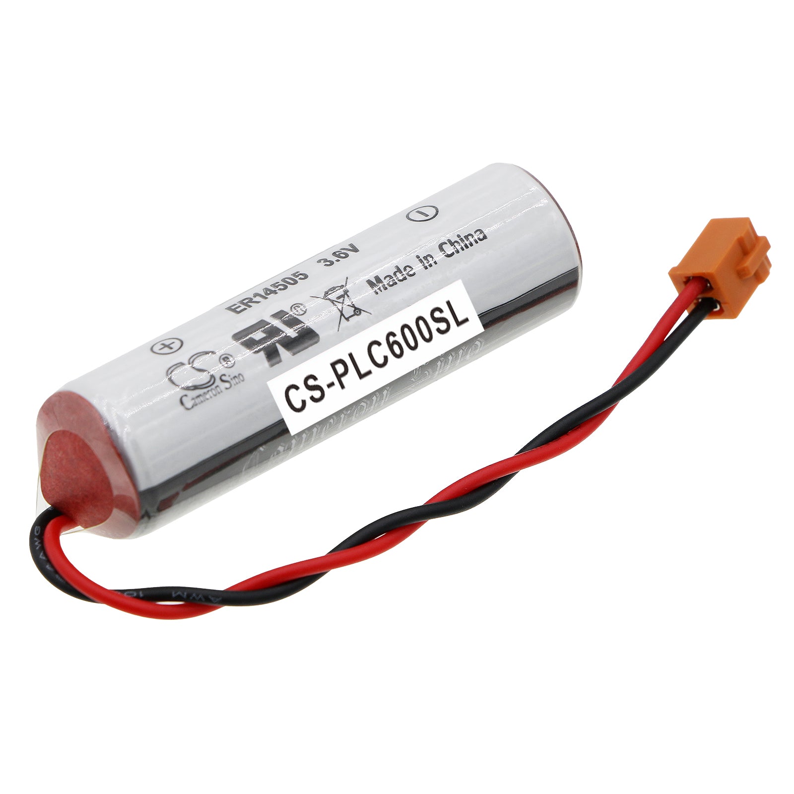 2700mAh Toshiba ER6VCT PLC Battery - LS14500-PR Replacement, 3.6V Lithium Thionyl Chloride, Compact Size (51x16.3x14.6mm)