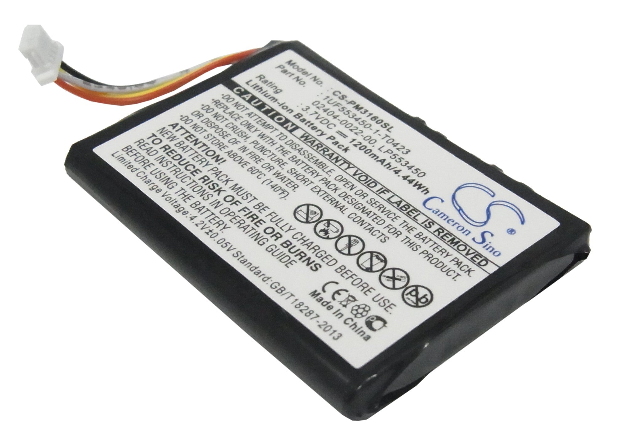 1200mAh Replacement Battery for Cisco Flip Mino HD 3rd Gen Camcorder - 3.7V Li-ion Battery Pack
