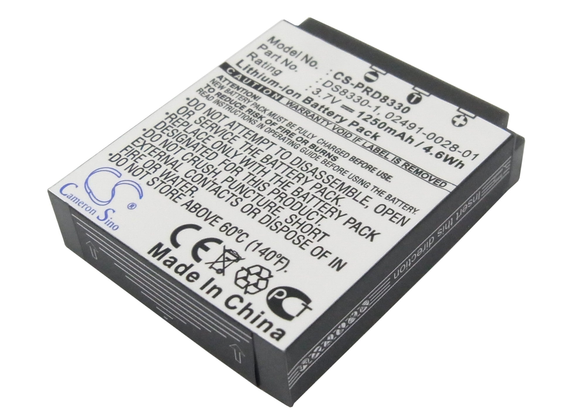 1250mAh 3.7V Li-ion Replacement Battery for Acer Sealife Hitachi Premier Minox Vivitar Cameras - Digital Camera Battery