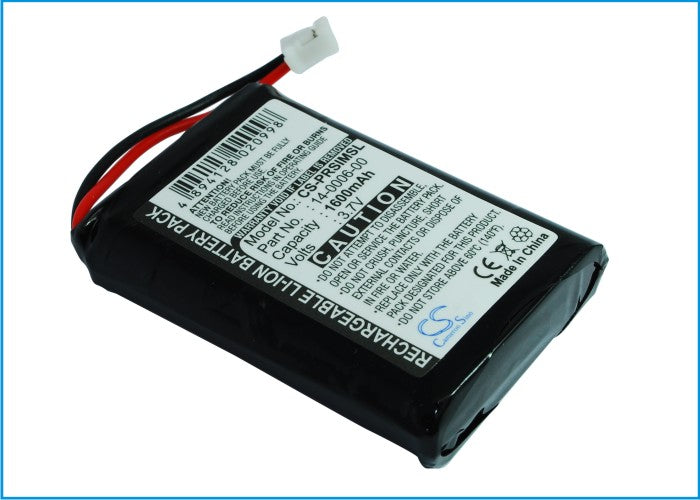 1600mAh Battery for Palm Visor Prism PDA & Pocket PC - 3.7V Li-ion Replacement (49.84x33.45x10.19mm)