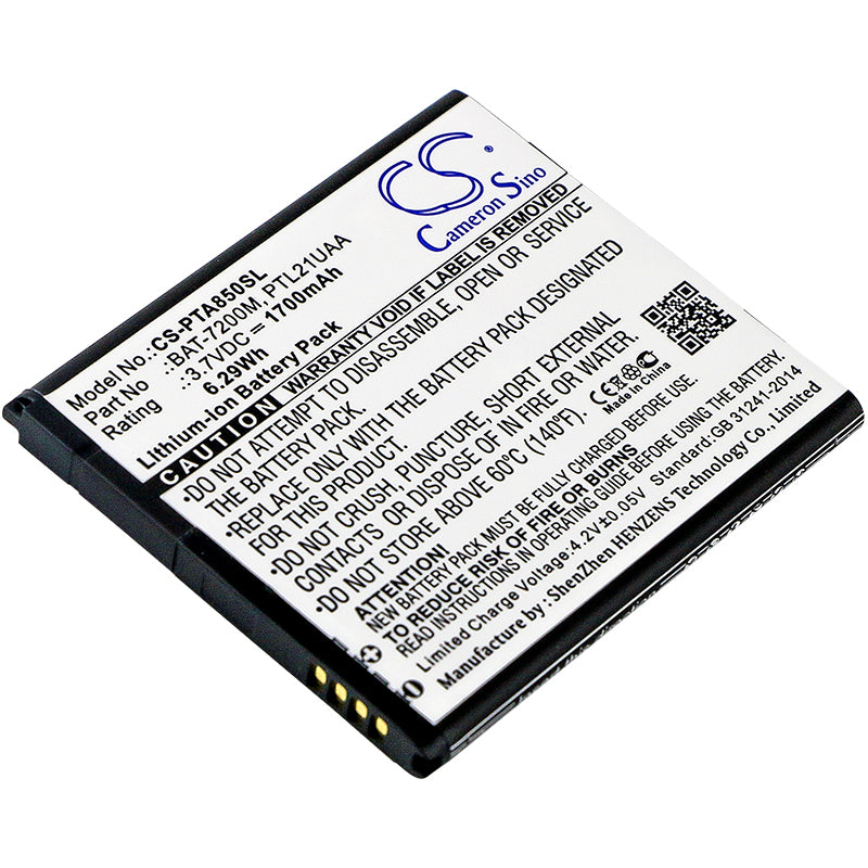 Pantech Vega R3 IM-A850K Racer 2 LTE Replacement Battery - 1700mAh 3.7V Li-ion Power