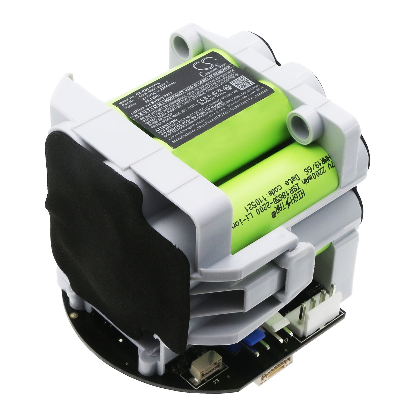 Roidmi F8E Vacuum Battery Replacement - 2200mAh Li-ion, 29.6V - F8E & 8iS Compatible - 83.8x75.2x71.2mm Power Upgrade