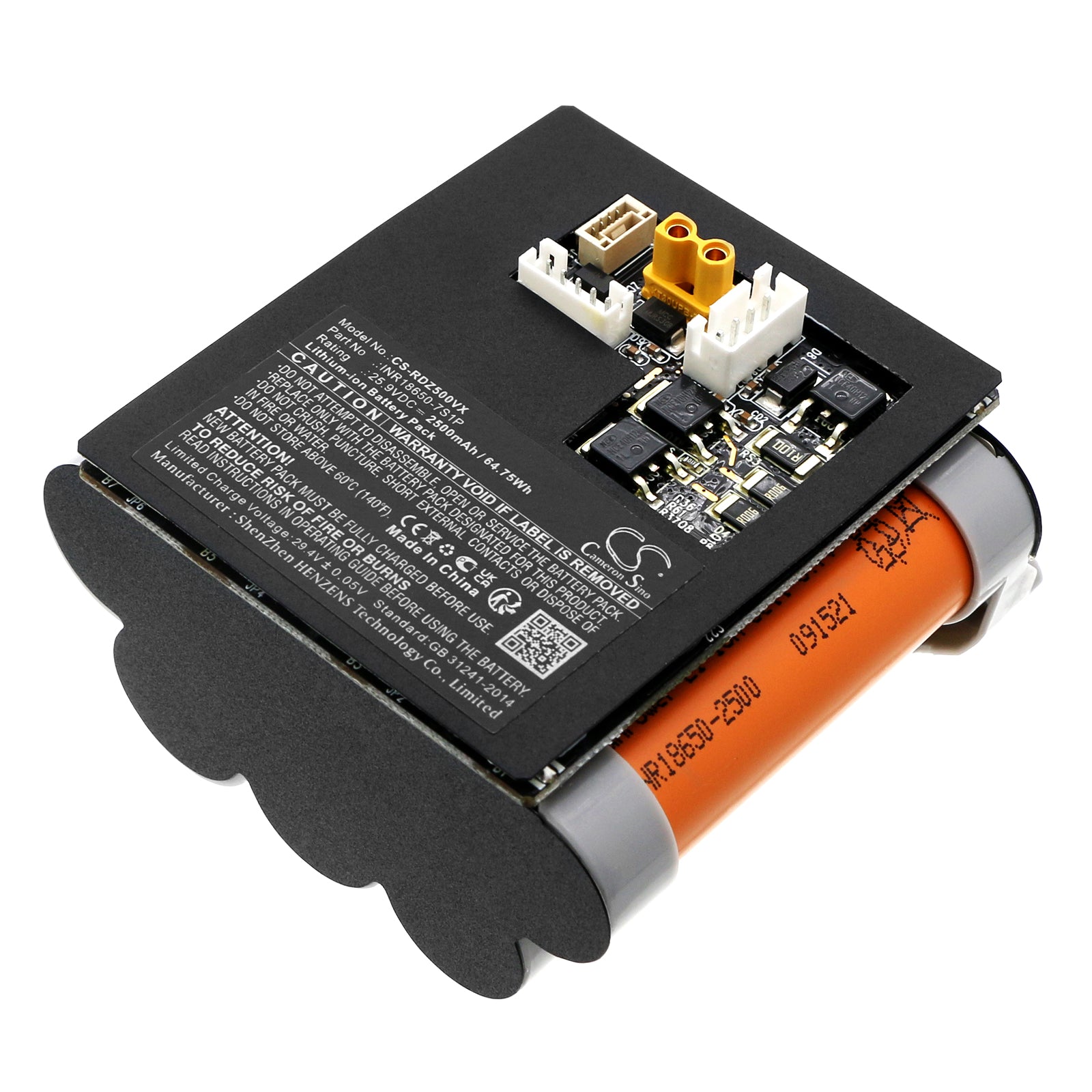 25.9V 2500mAh Vacuum Battery for Roidmi Z1, Z1 Air, RM50KC - Replaces XCQ05RM, XCQ15RM Models