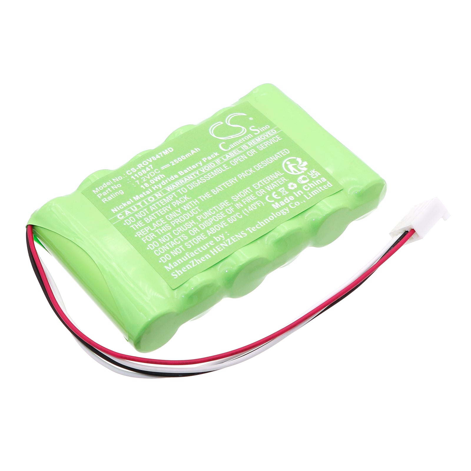 Premium 7.2V 18Wh Ni-MH Replacement Battery for Rigel Uni-Sim Vital Signs Simulator - Medical Grade, Direct Fit