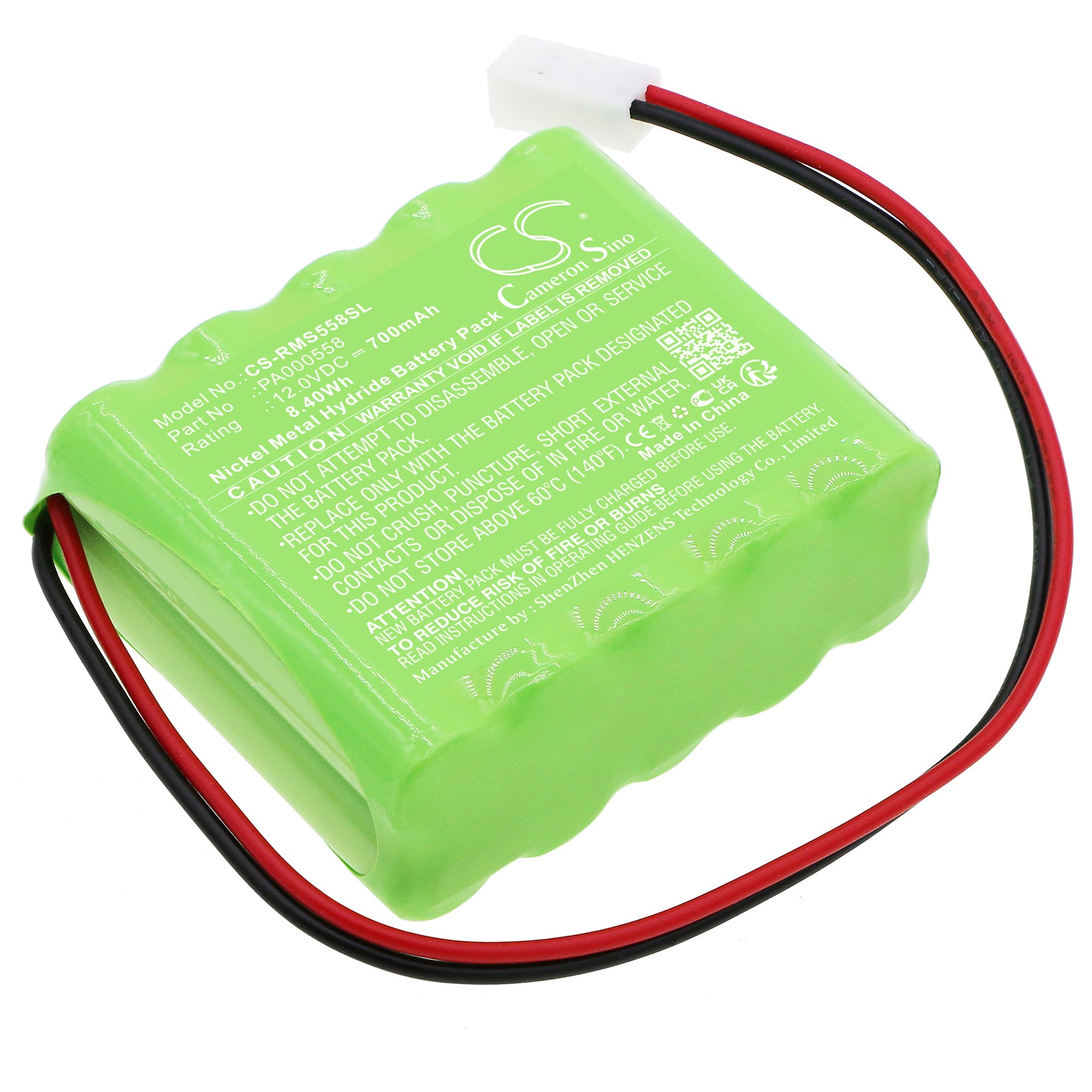Roma Rollladen 4508470 Smart Shutter Battery - 12V 700mAh Ni-MH Replacement, Size 52.6x45.2x21.2mm