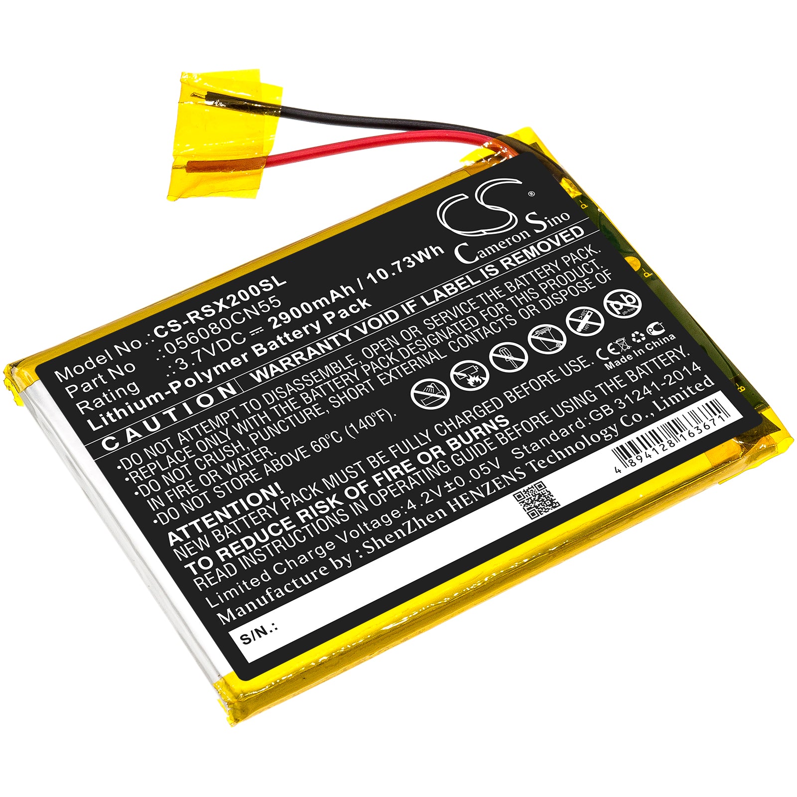 2900mAh Replacement Battery for Oregon Scientific Meep/Meep X2 Tablet (OP0118-13) - 3.7V Li-Polymer