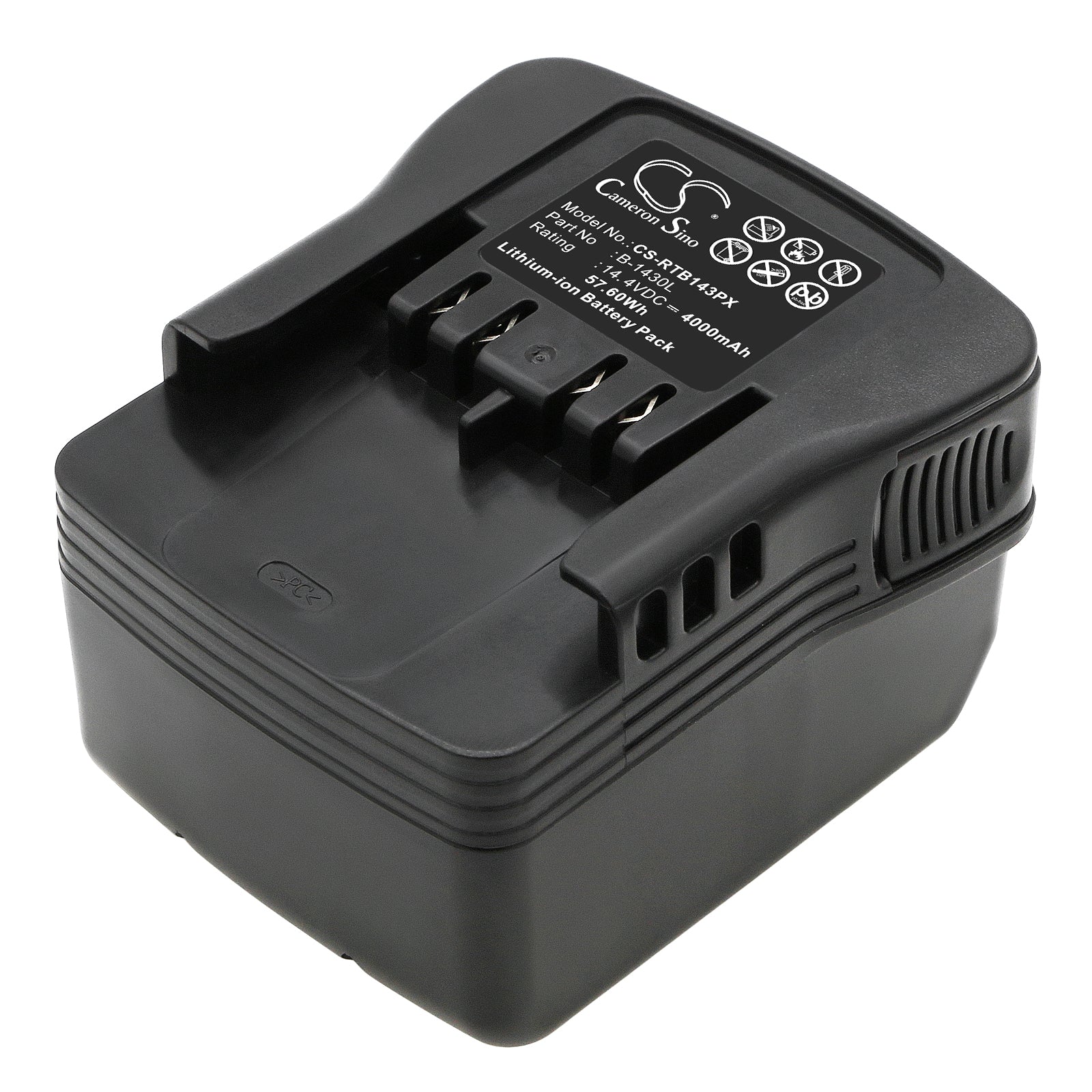 14.4V 4000mAh Lithium-Ion Replacement Battery for Ryobi & Paslode Cordless Power Tools - B-1430L Compatible