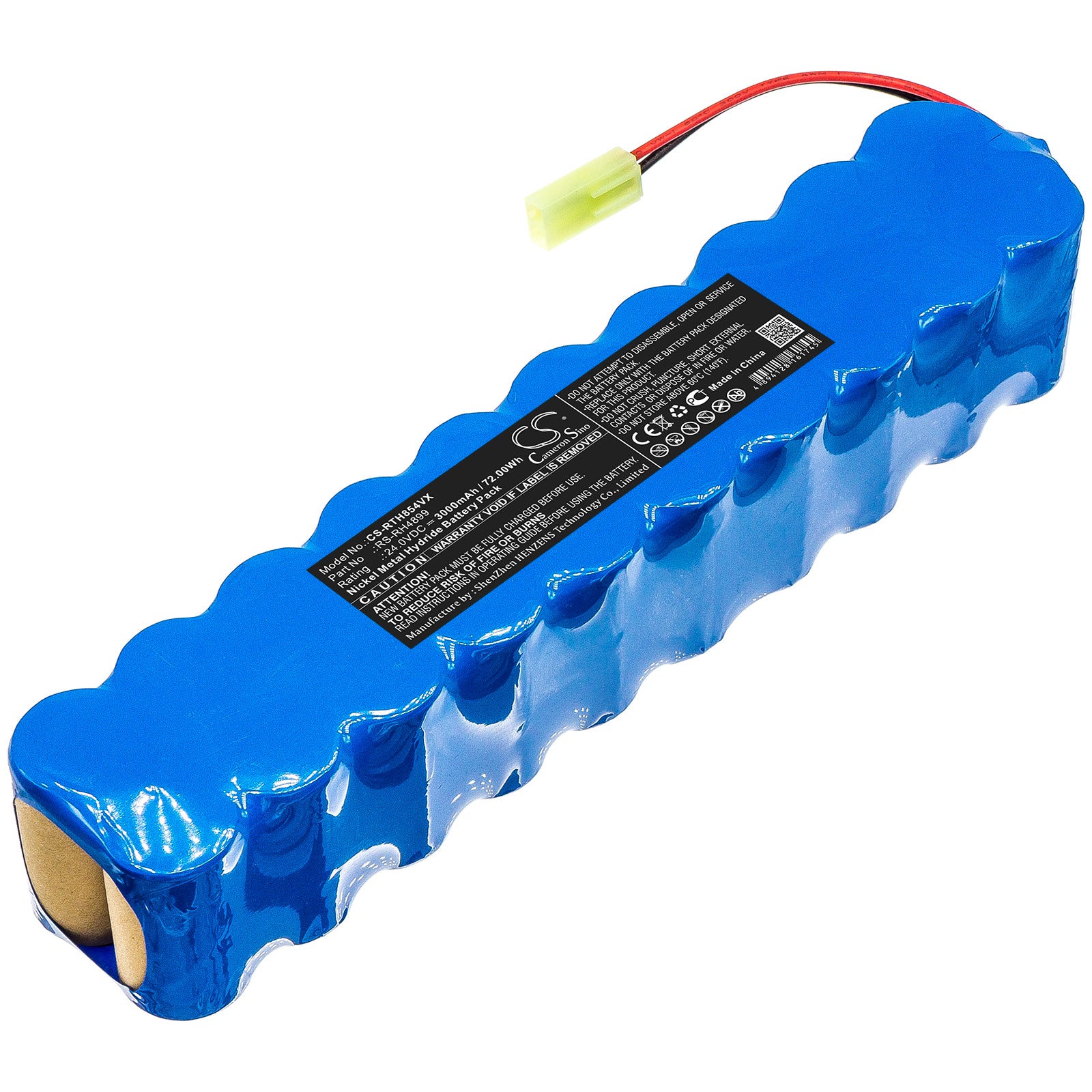 24V 3000mAh Ni-MH Replacement Battery for Rowenta RH85 Series Stick Vacuum - RS-RH4899