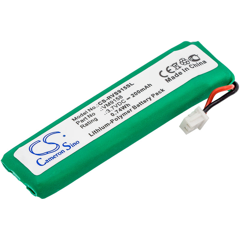 200mAh Replacement Battery for Revolabs Solo/Executive Microphones & xTag Headsets - 3.7V Li-Polymer
