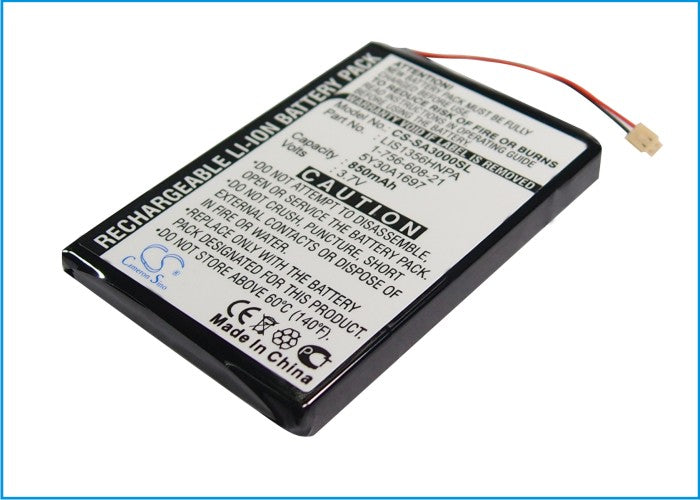850mAh 3.7V Li-ion Replacement Battery for Sony NW-A3000 & NW-A3000V Media Players - Restore Power & Performance