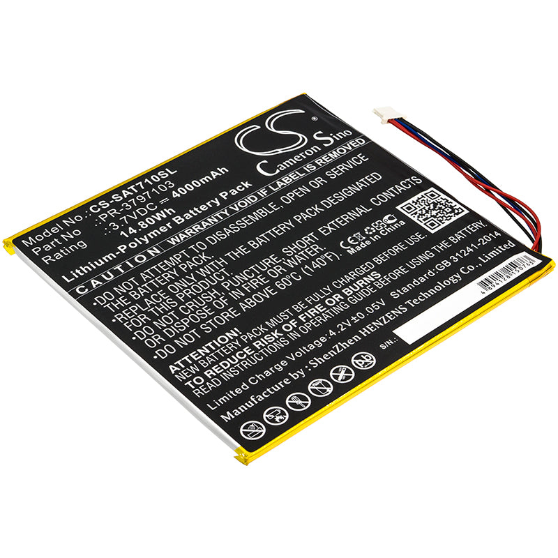 4000mAh Replacement Battery for DigiLand DL8006 & Insignia NS/P08A7100 8" Tablets - 3.7V Li-Polymer