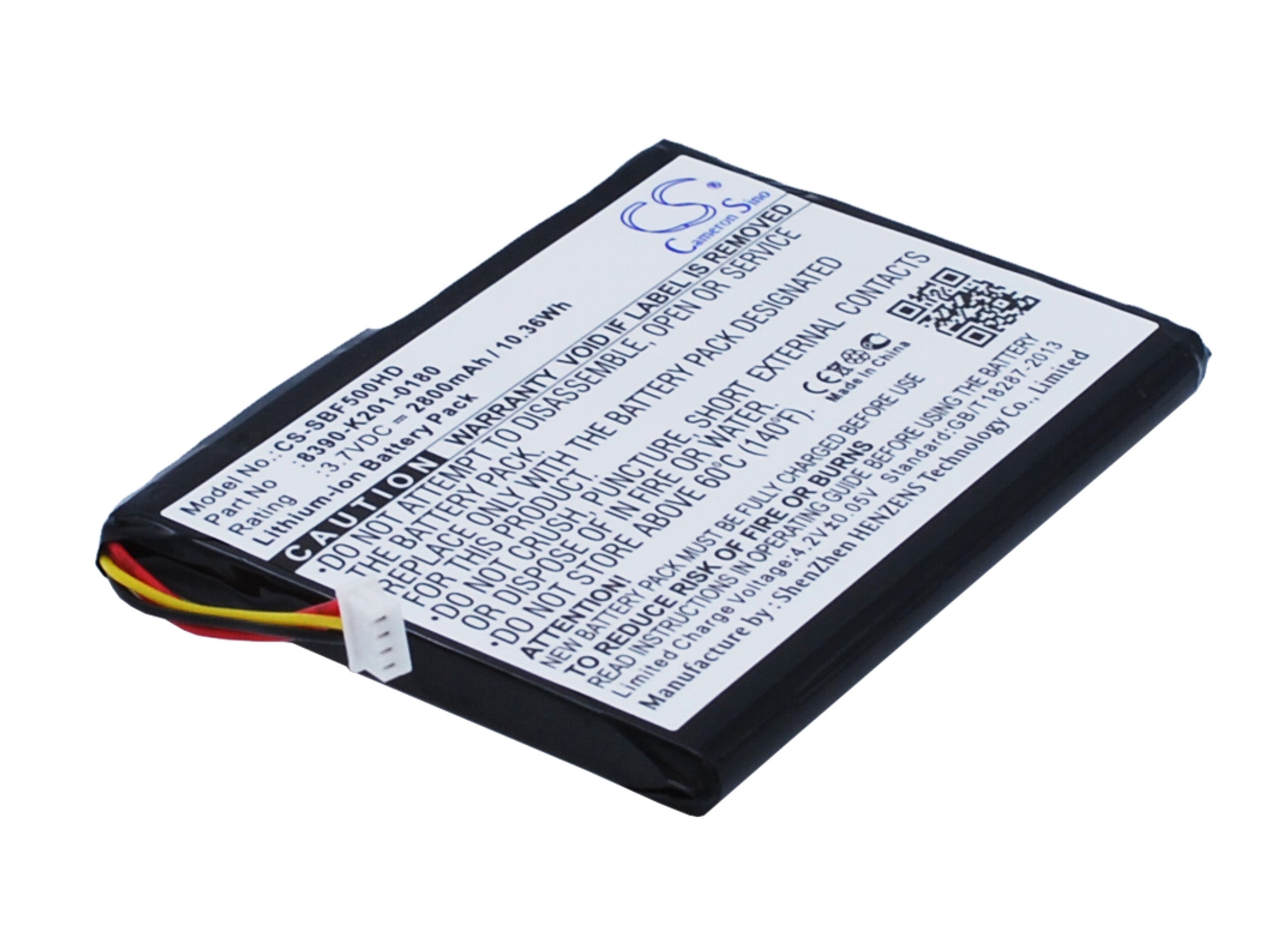 2800mAh Replacement Battery for Seagate GoFlex Satellite - STBF500101, STBF500100 - 3.7V Li-ion