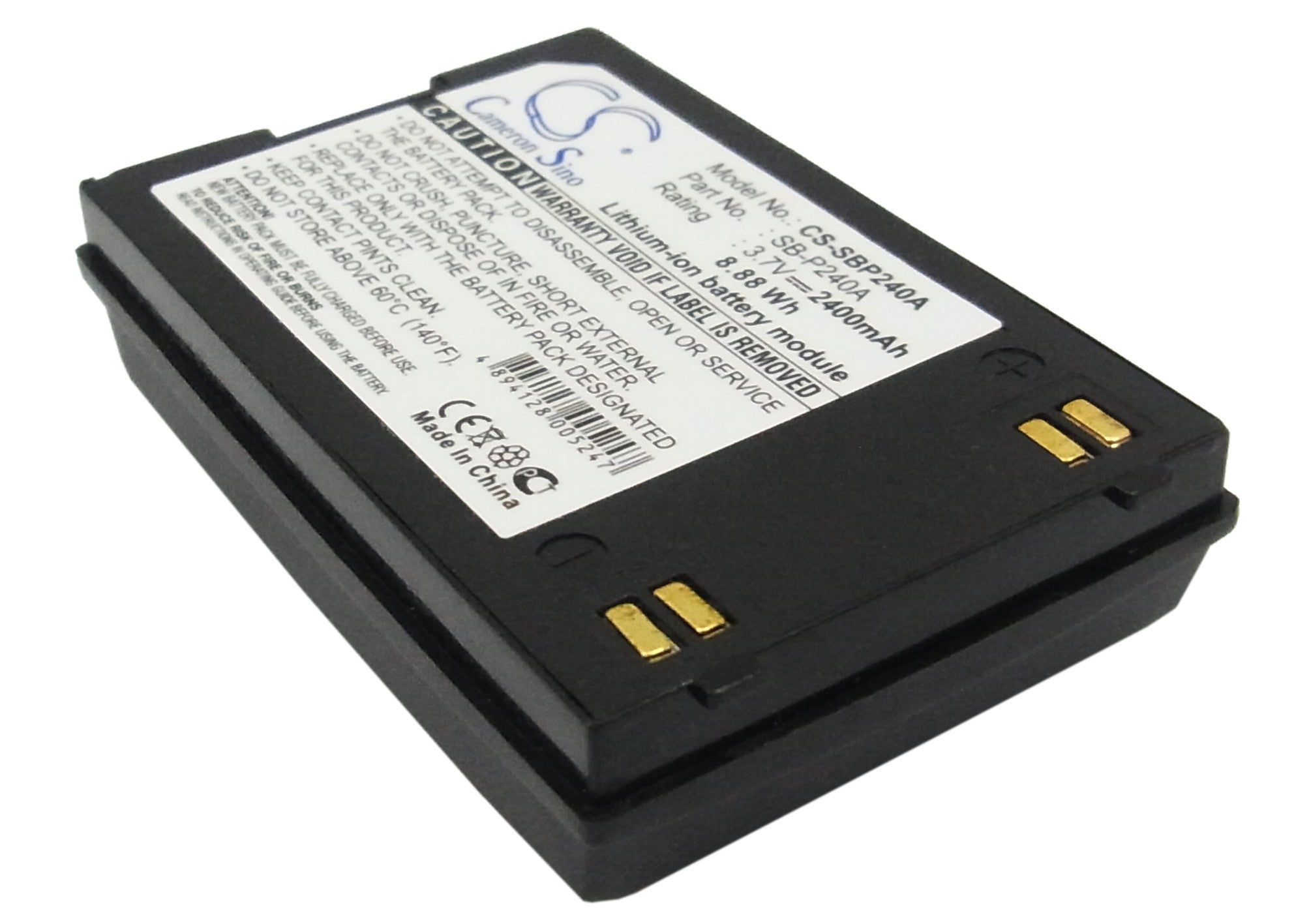 2400mAh Li-ion Replacement Battery for Samsung VP-X220L, SC-X300L Series Cameras & Camcorders - 3.7V
