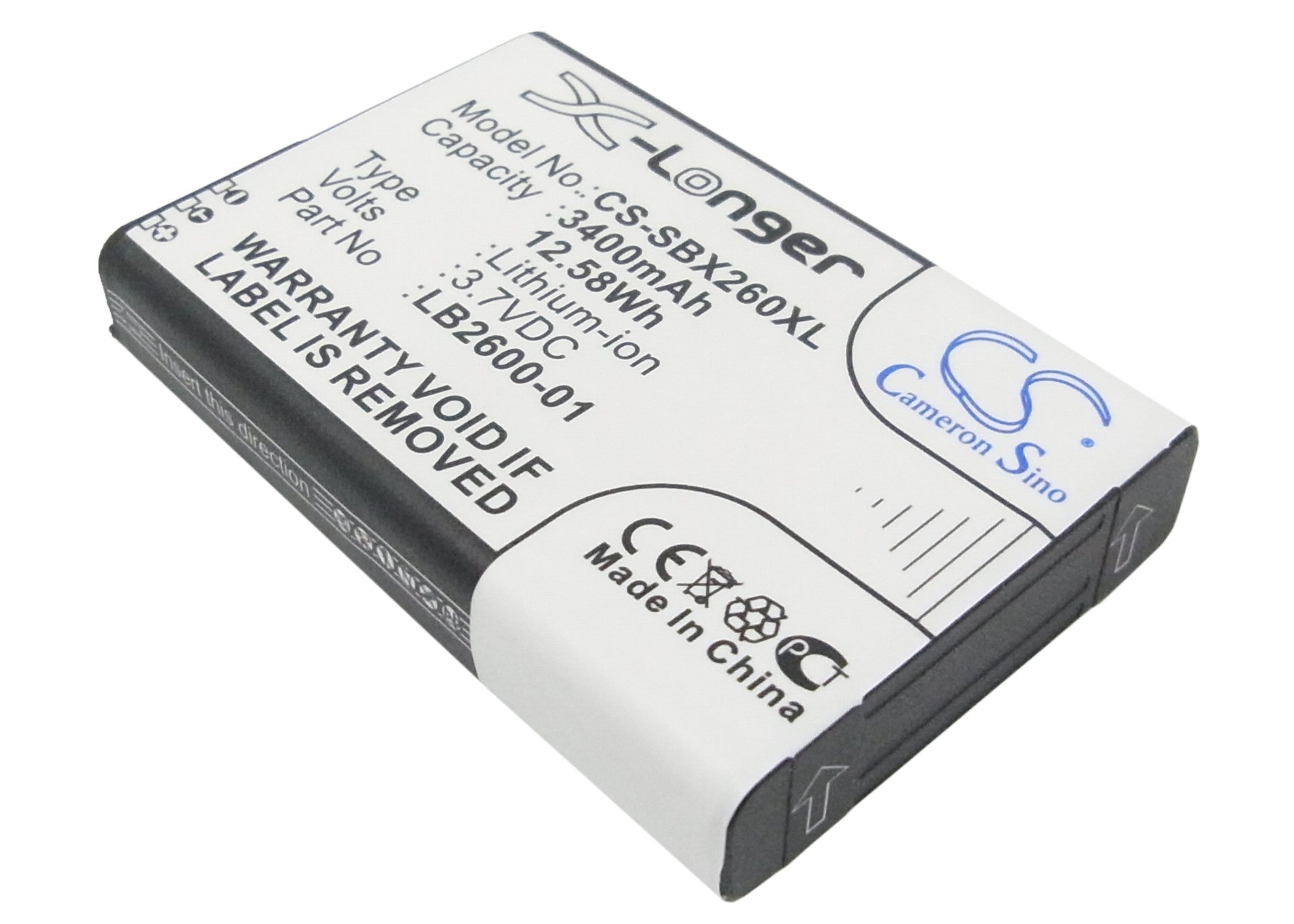 3400mAh Battery for XSBox GO+ 4G Hotspot & LB2600-01, 3.7V Li-ion Replacement Battery