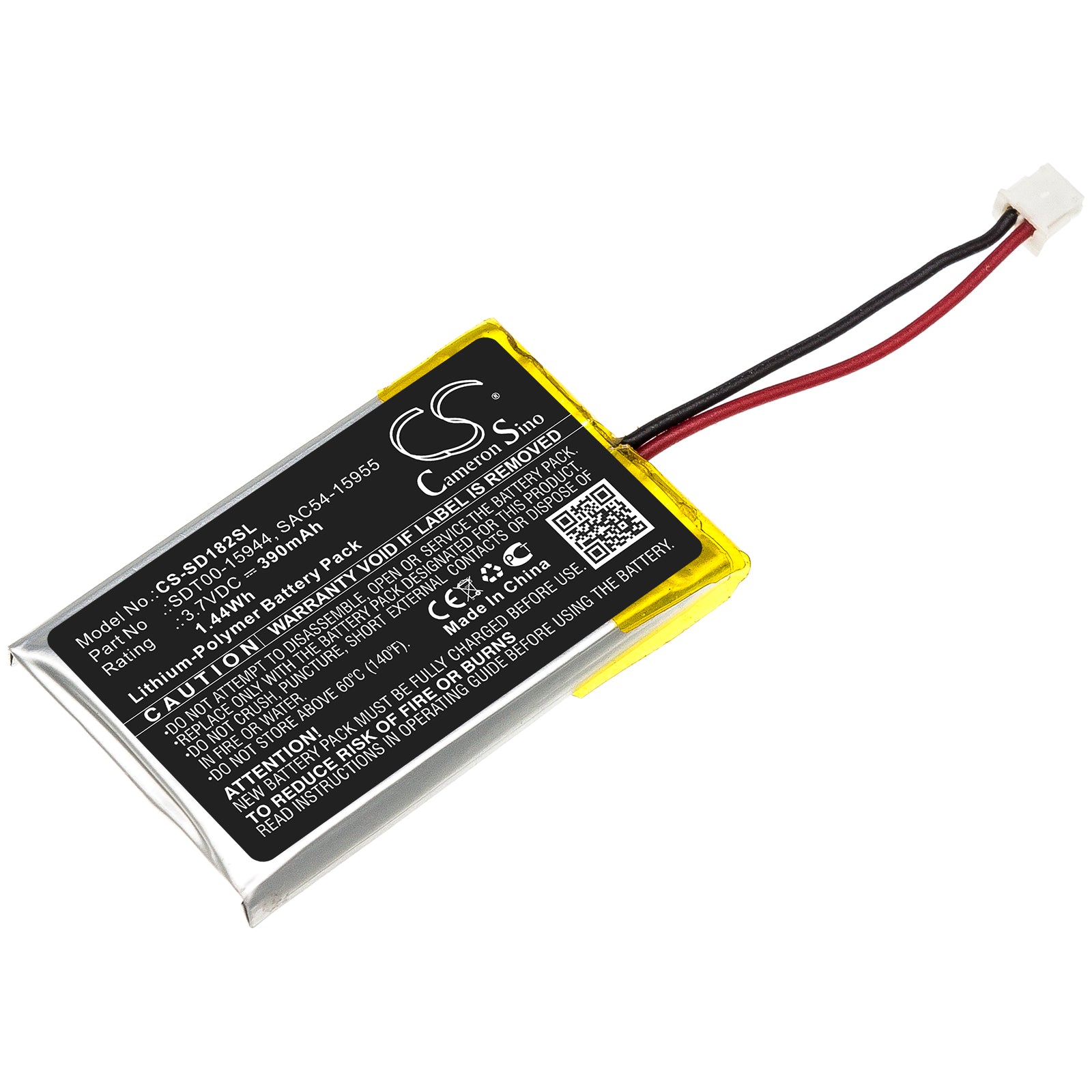 390mAh Replacement Battery for SportDog SportHunter & HoundHunter Dog Collars - 3.7V Li-Polymer