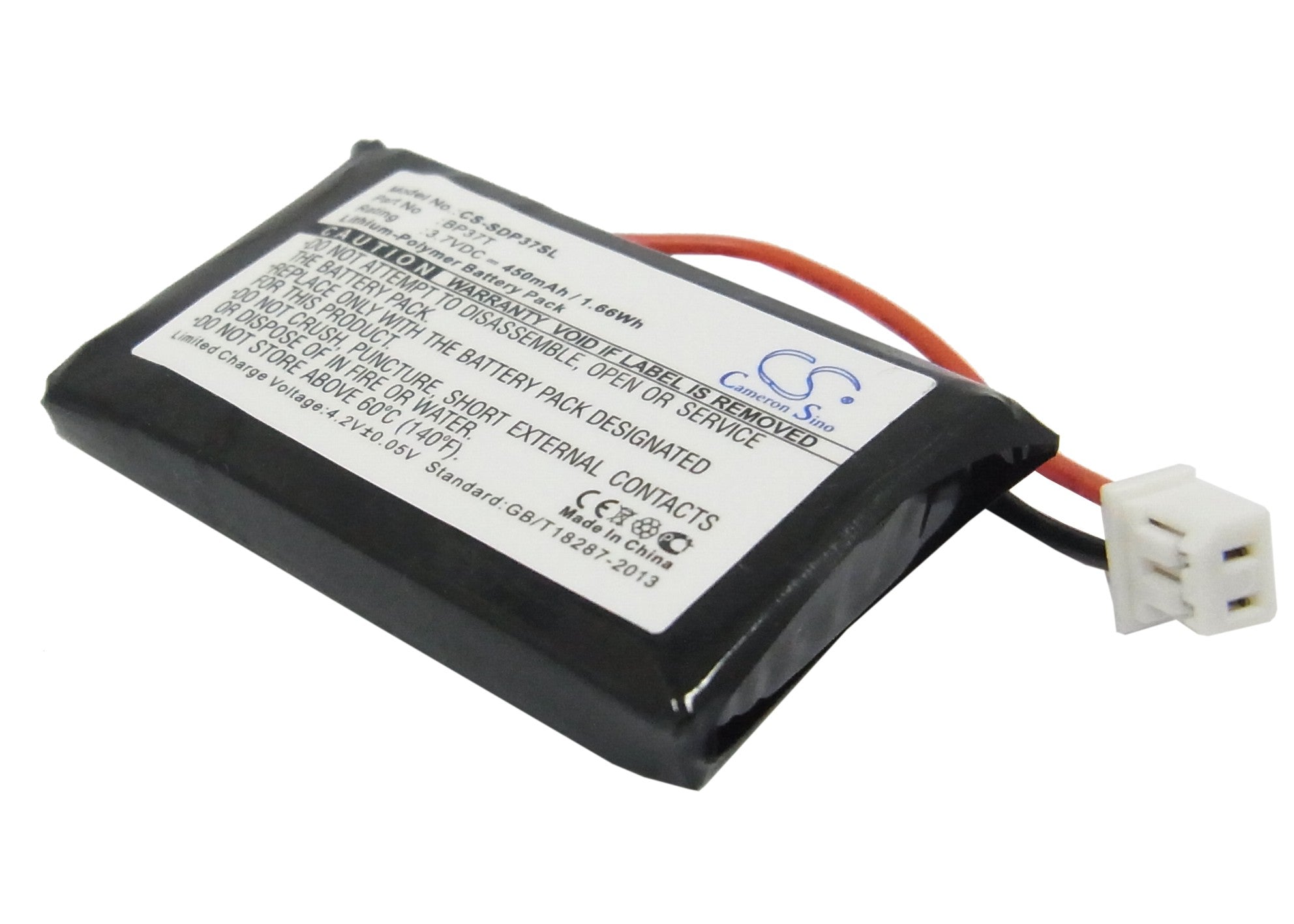 450mAh 3.7V Li-Polymer Replacement Battery for Dogtra iQ, iQ Plus, DA210 Transmitters (BP37T)