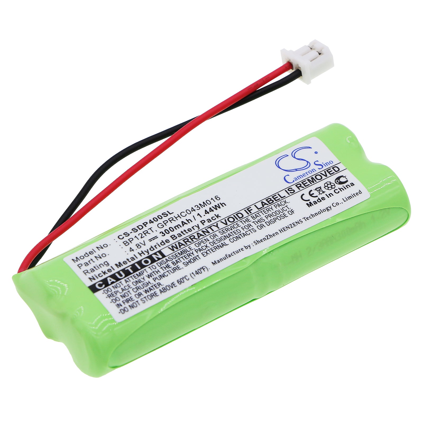 300mAh Ni-MH 4.8V Replacement Battery for Dogtra Transmitters & Receivers: 175NCP, 1800NC, 200NCP, 2300NCP