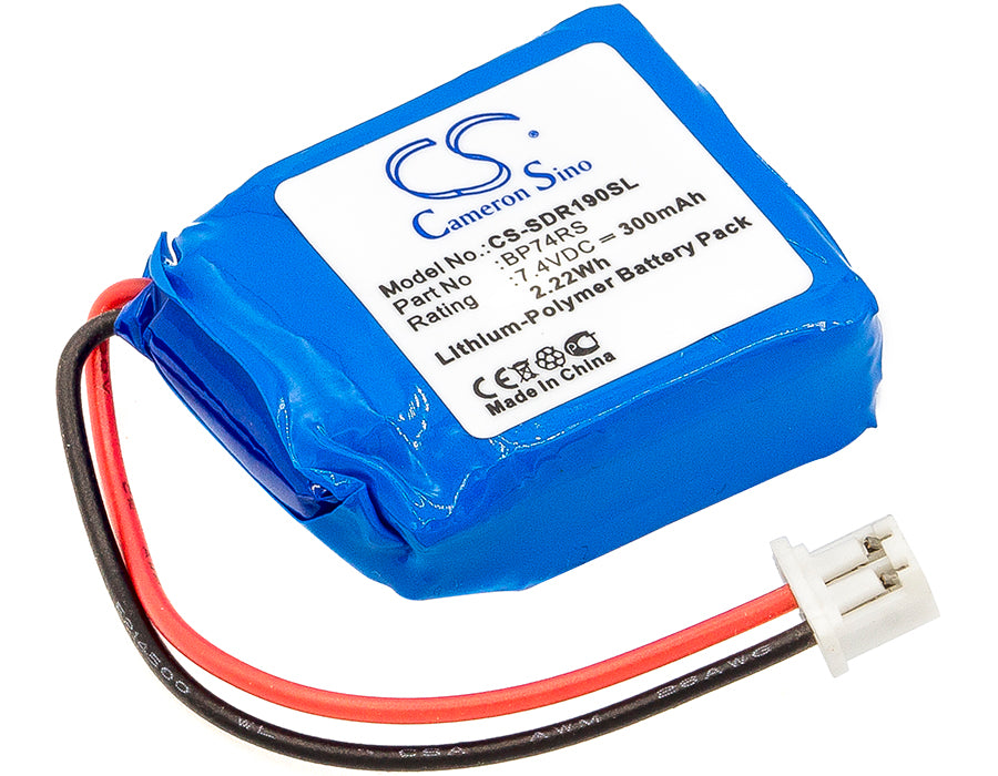 300mAh 7.4V Li-Polymer Replacement Battery for Dogtra 1900S, 1902S, Black Edition, Hands Free, & Camo Series Collars
