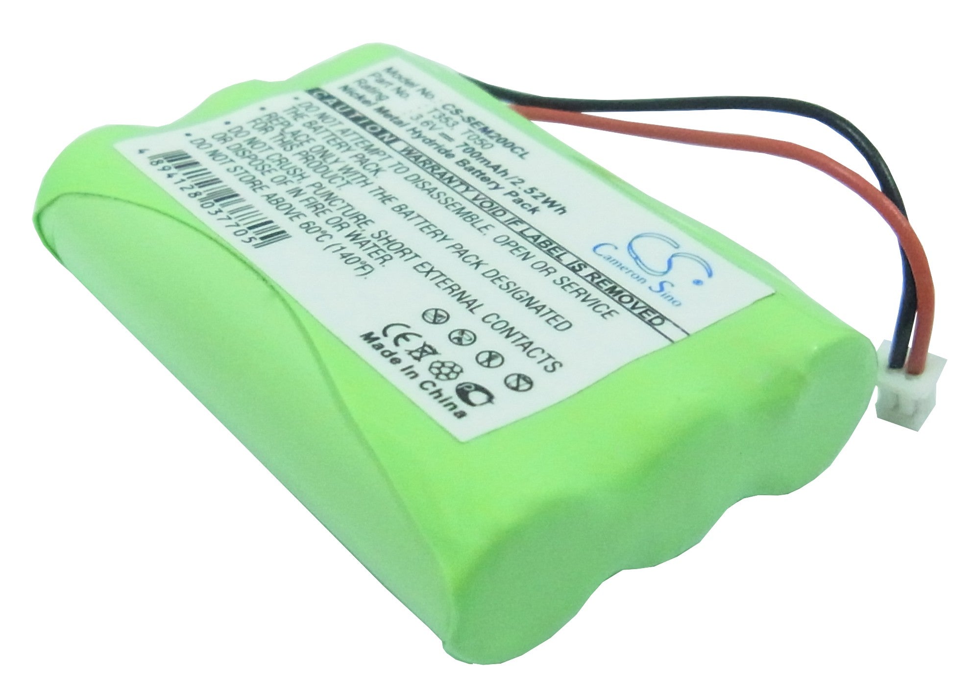 700mAh Ni-MH Cordless Phone Battery 3.6V - Doro Matra, Nortel MC901, Sagem Mistral Replacement