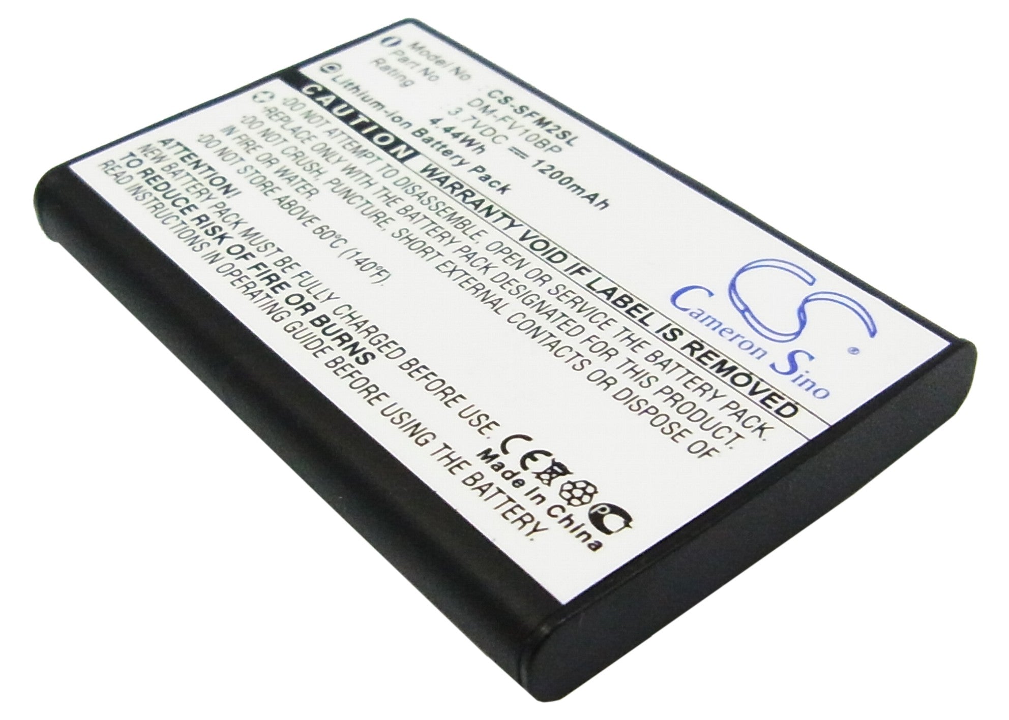 DM-Tech DM-AV10 & JNC SSF-M2 Media Player Battery: 3.7V 1200mAh Li-ion Replacement - Long-Lasting Power