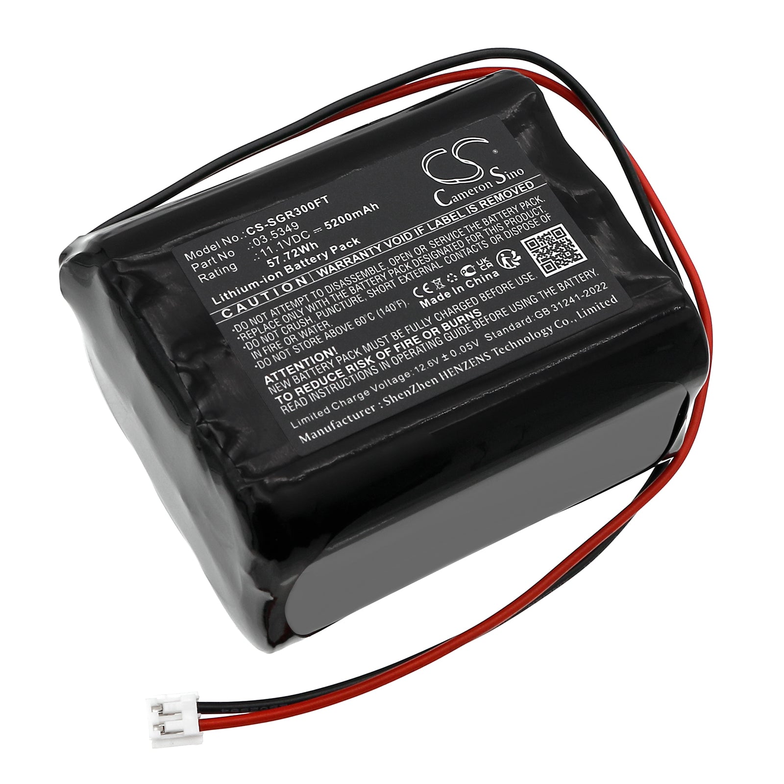SCANGRIP NOVA 3/4 K C+R Replacement Battery (03.5349) - 11.1V 5200mAh Lithium-ion 57.72Wh - Work Light Power Pack