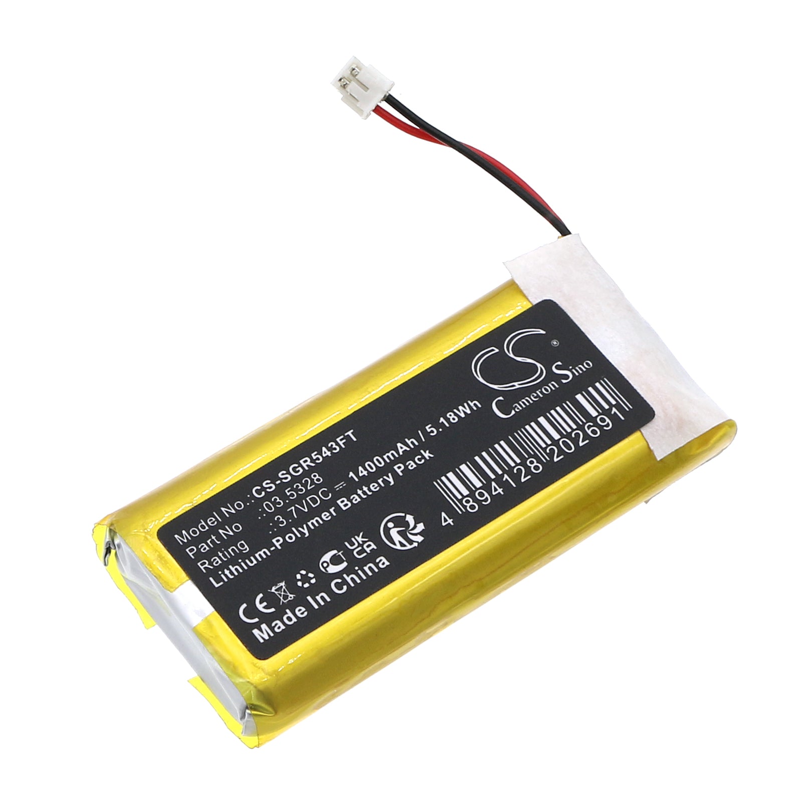 SCANGRIP 1400mAh 3.7V Li-Polymer Battery - Replacement for I-View, I-Match, Night View Flashlights