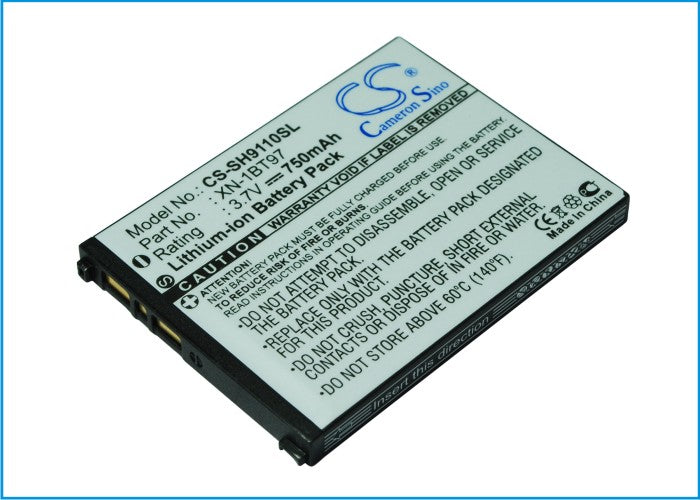 750mAh Li-ion Battery Replacement for Sharp SH Series Smartphones - 3.7V - Exact Fit
