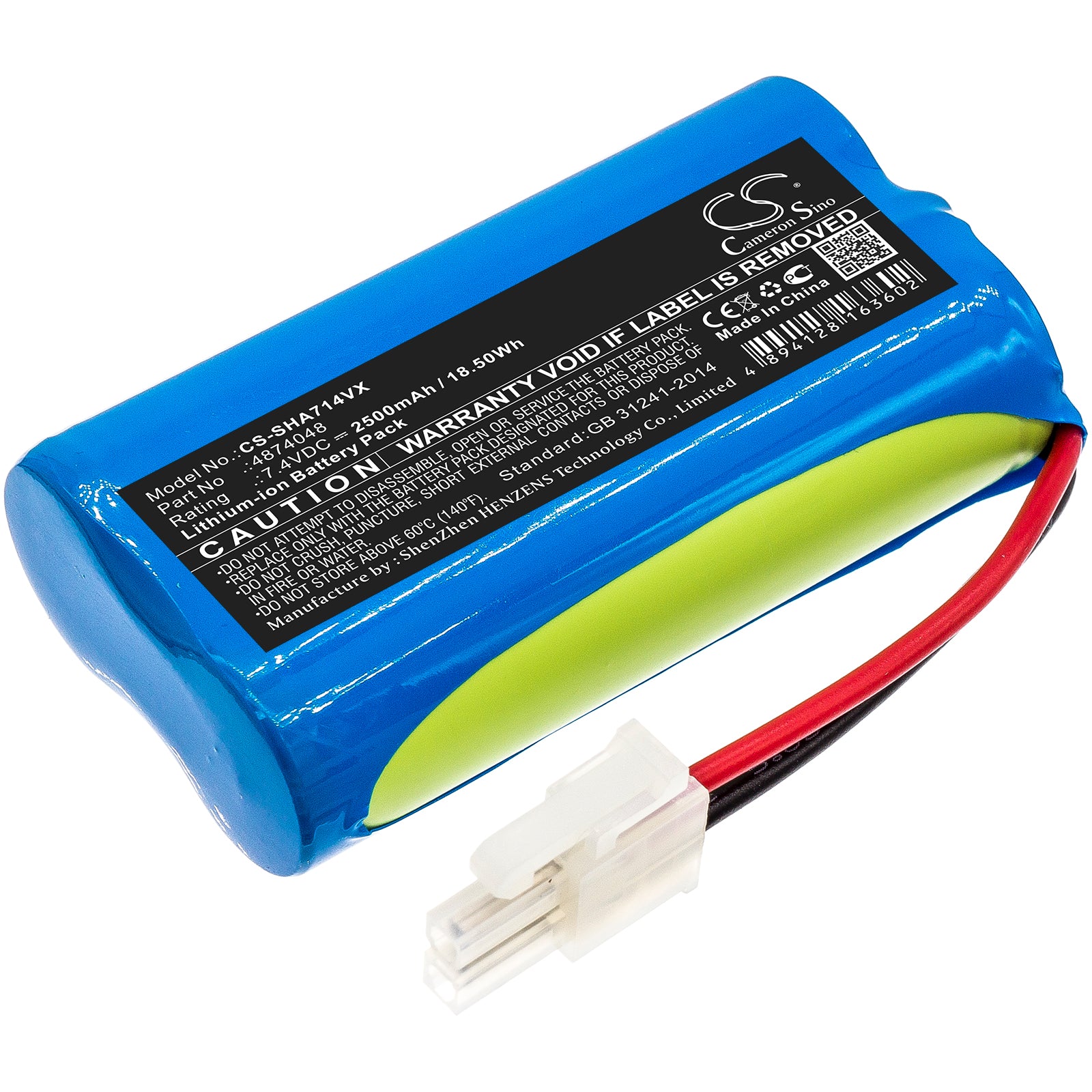 2500mAh 7.4V Li-ion Replacement Battery for Severin Chill AH7914 & HV7144 Robot Vacuum Cleaners