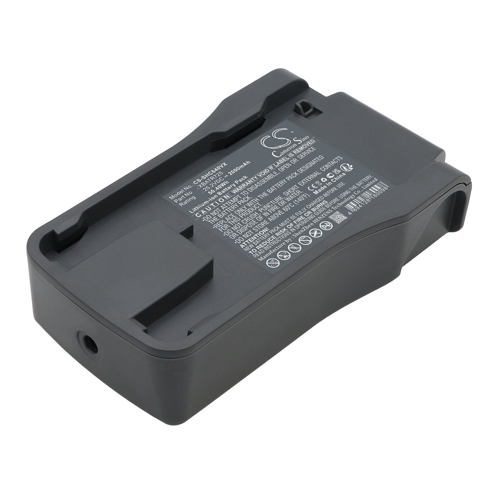 2000mAh Replacement Battery for Shark Vertex Pro IZ662H & IZ300UK Cordless Vacuum, XBATR725, 25.2V