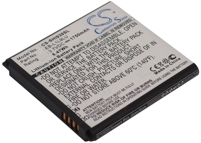 1750mAh Replacement Battery for Samsung Galaxy S3 Duos SCH-I939D - 3.7V Li-ion