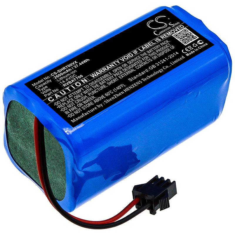 2600mAh 14.4V Li-ion Replacement Battery for Shark ION Robot 700, 720, 750 Series RV700, RV720, RV750 Vacuum Cleaners